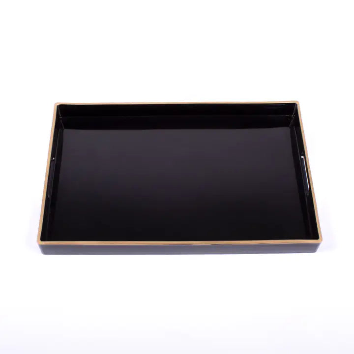 Black Rectangular Tray