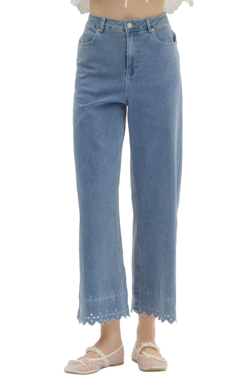 The Daisy Hem Denim Pants