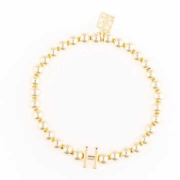 Meredith Initial Bracelet-H