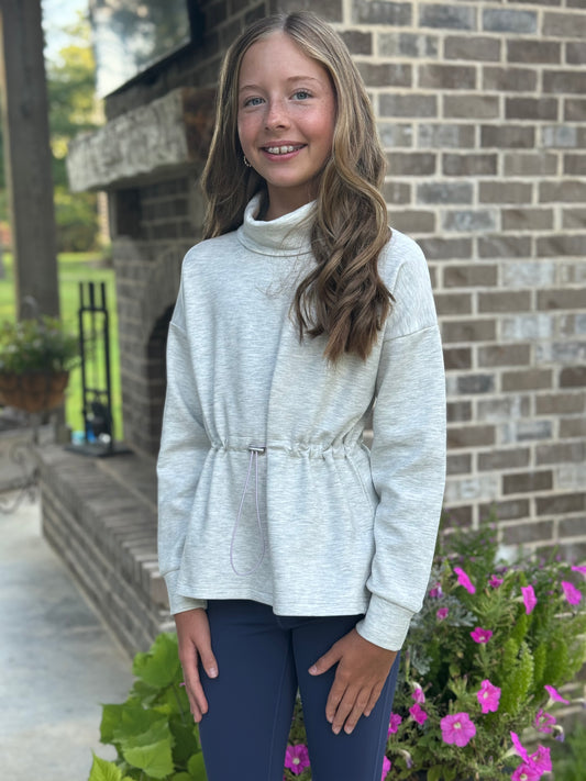 The Nell Pullover in Grey-Tween