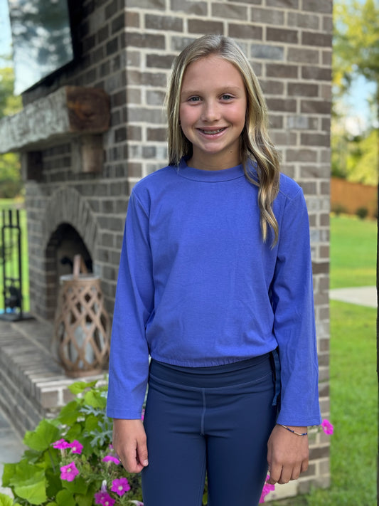 The Wesley Electric Blue Top-Tween
