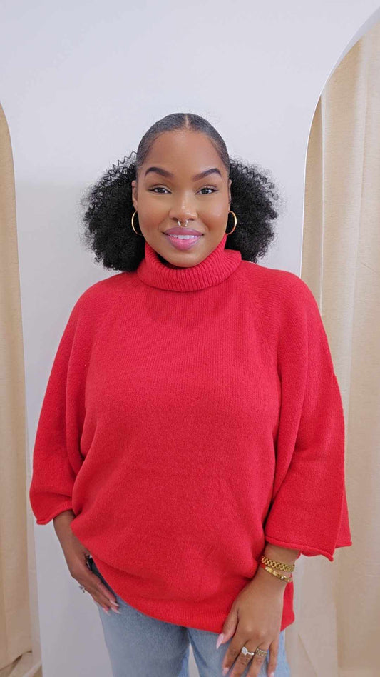 The Brandi sweater in Red