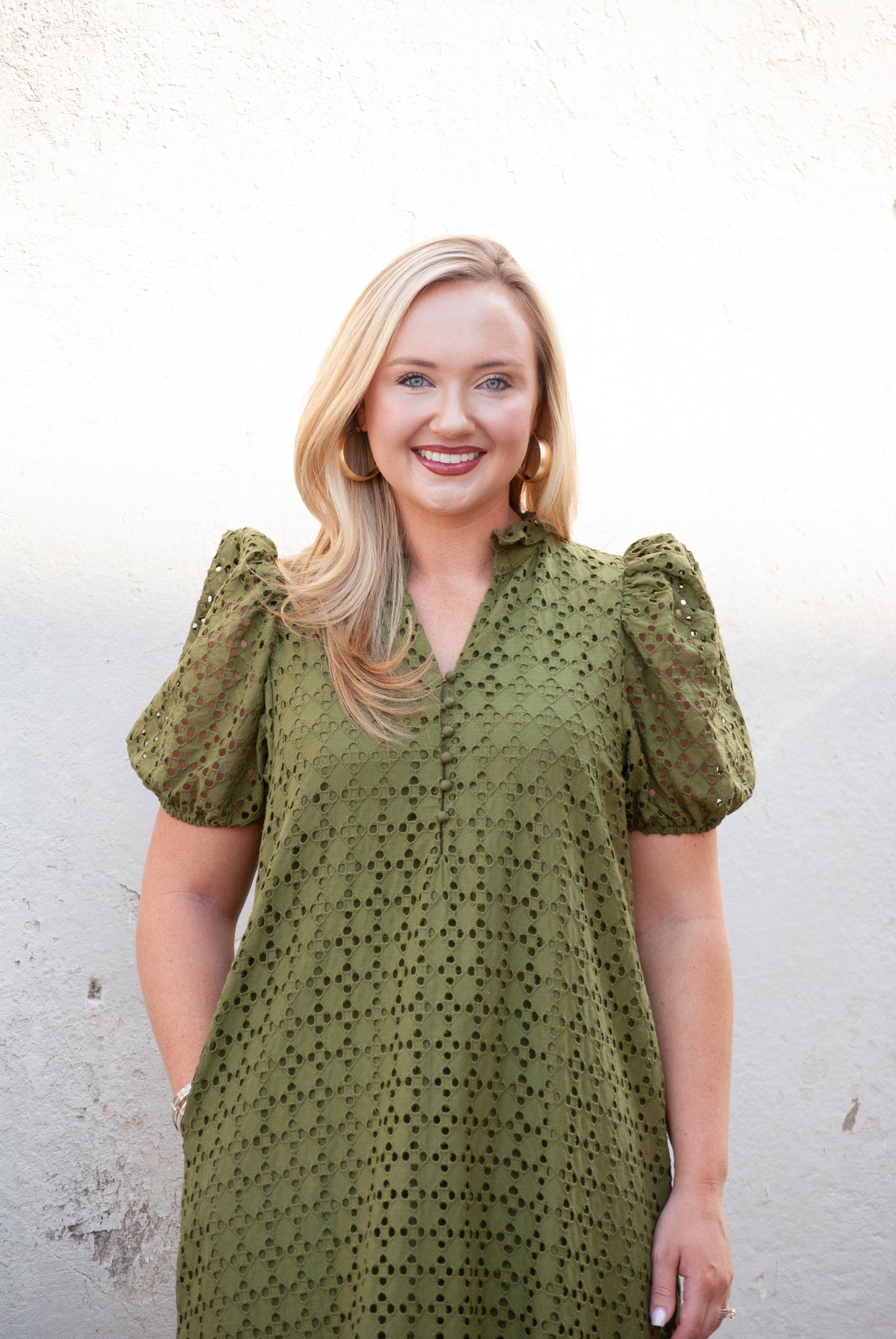 The Southern Social Dress in Olive
