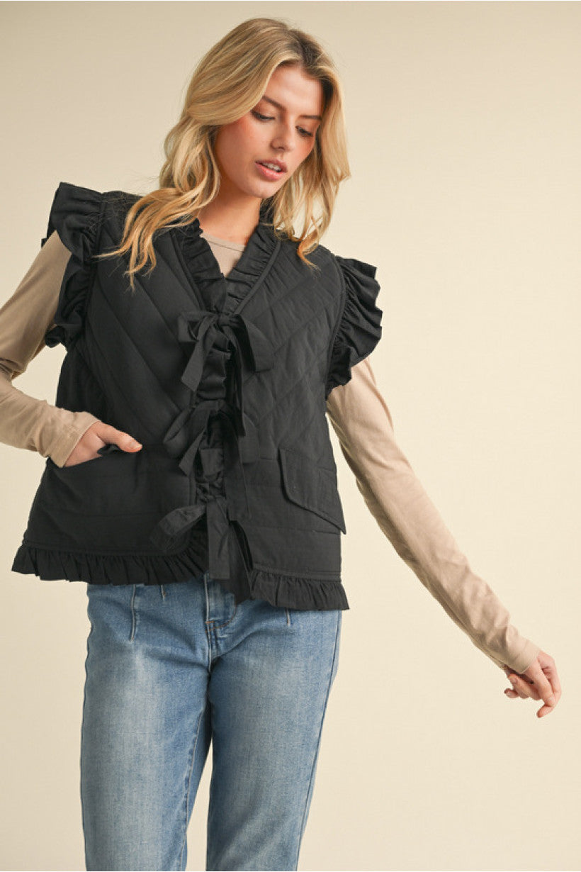 The Murphy Vest in Black