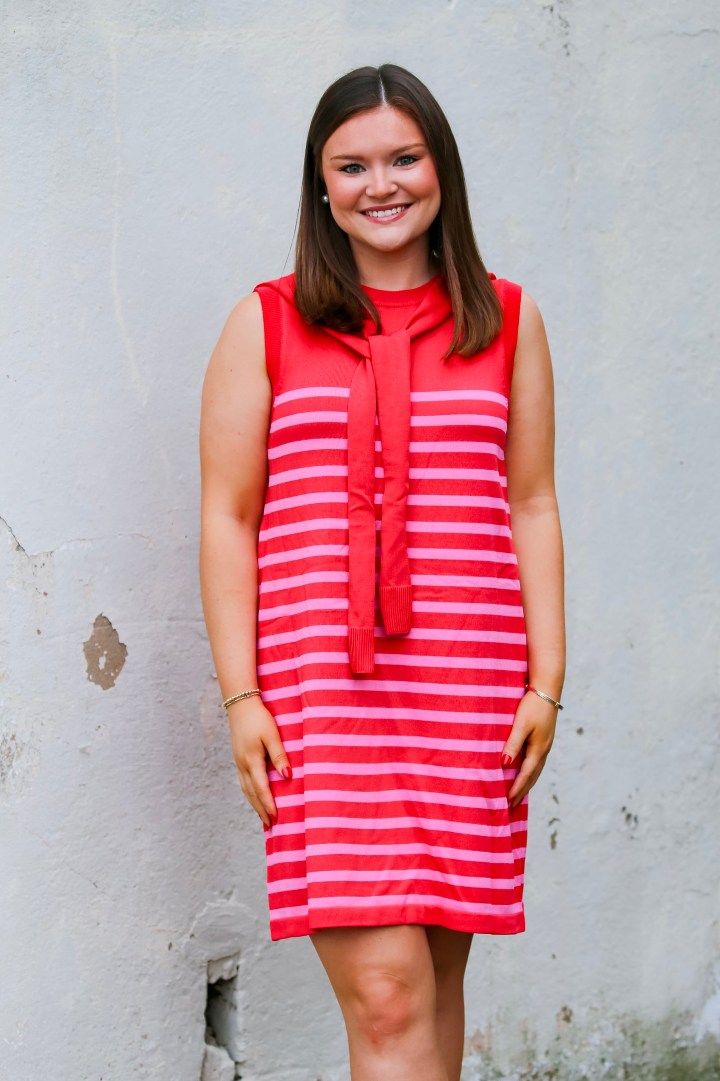 The Fairway Stripe Mini in Red
