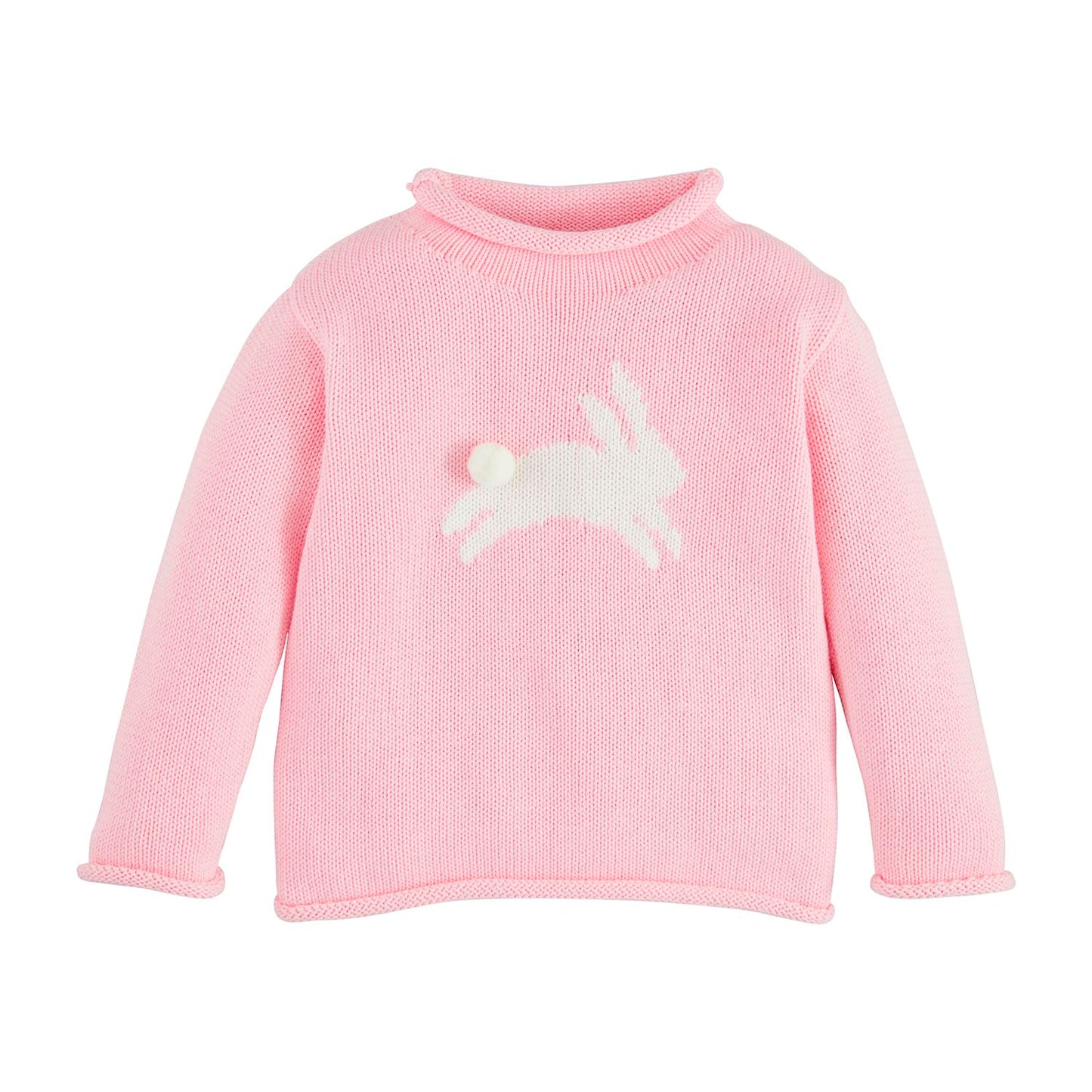 Pink Bunny Rollneck Sweater