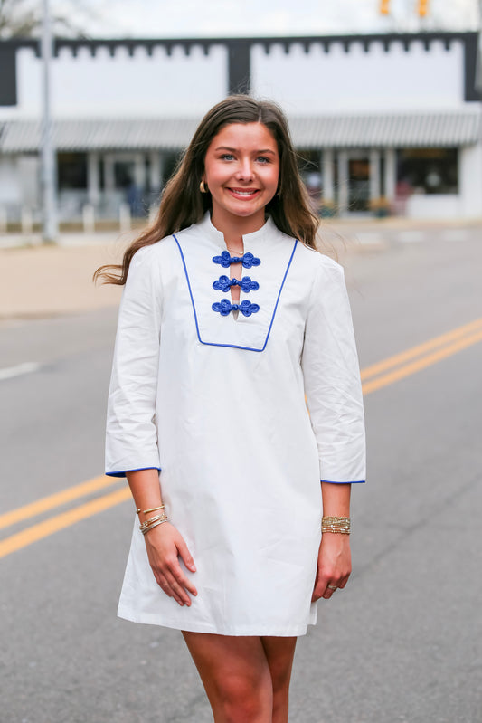 The Clover Charm Dress- White