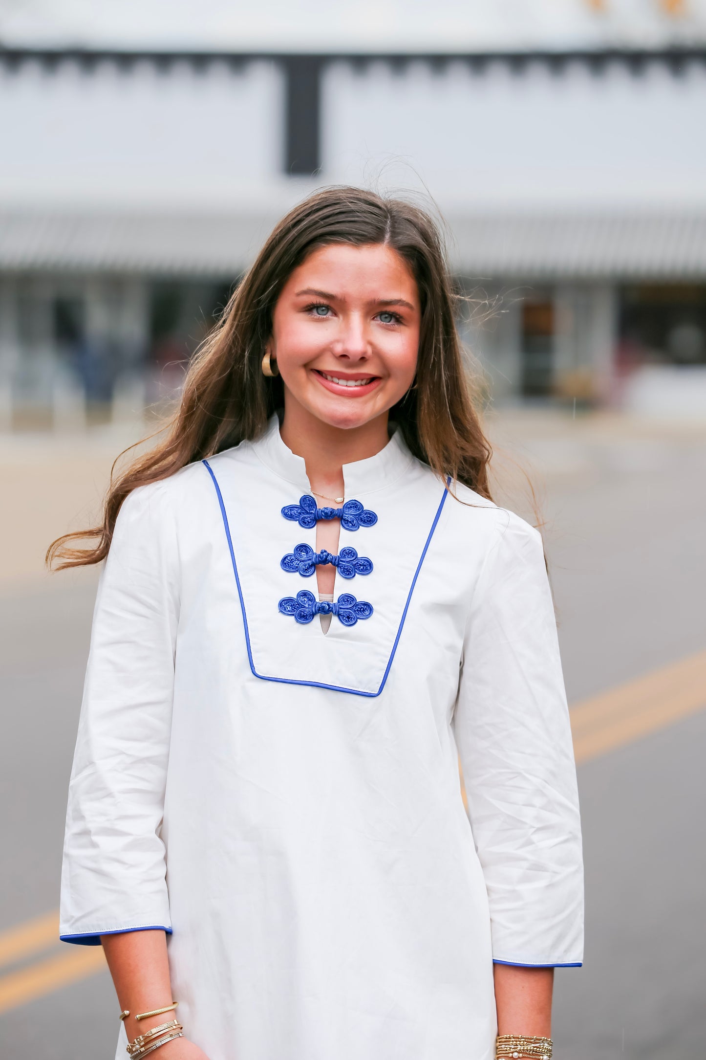 The Clover Charm Dress- White