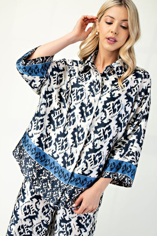 The Walters Top in Navy