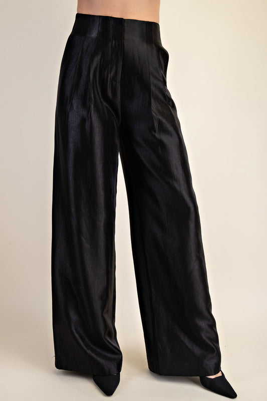 The Luxe Wide Leg Pant-Black