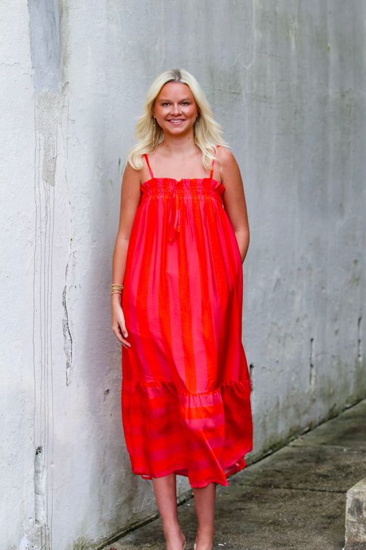 Boardwalk Breeze Maxi in Fuchsia