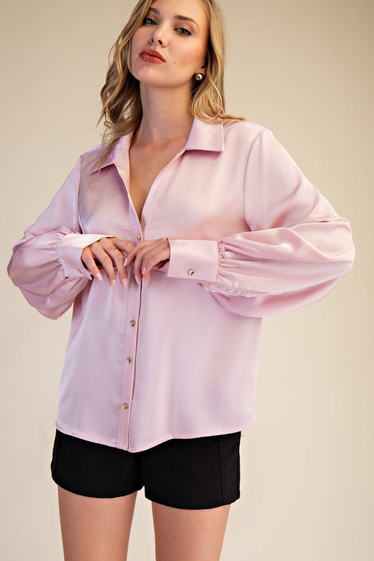 The Madeline Top in Light Pink