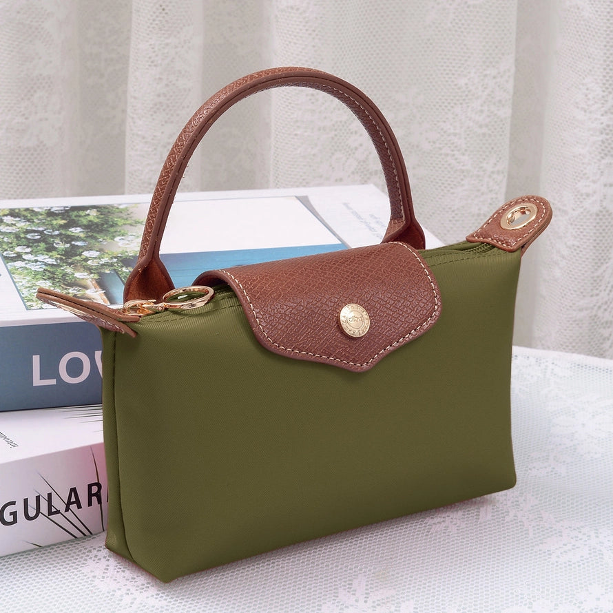Penny Nylon Mini Crossbody Bag in Moss