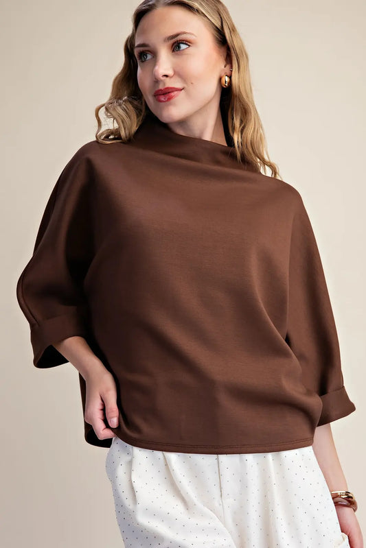 The Effortless Edit Top in Brown