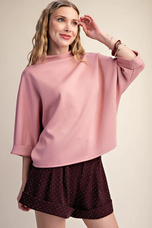 The Effortless Edit Top in Rose Pink