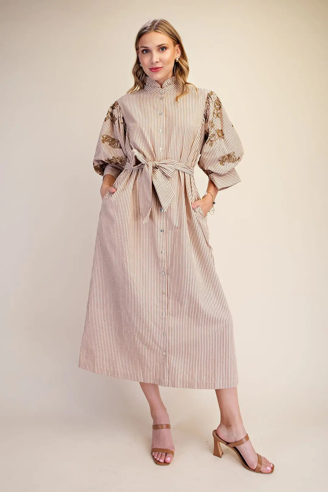 The Properly Pretty Dress in Taupe