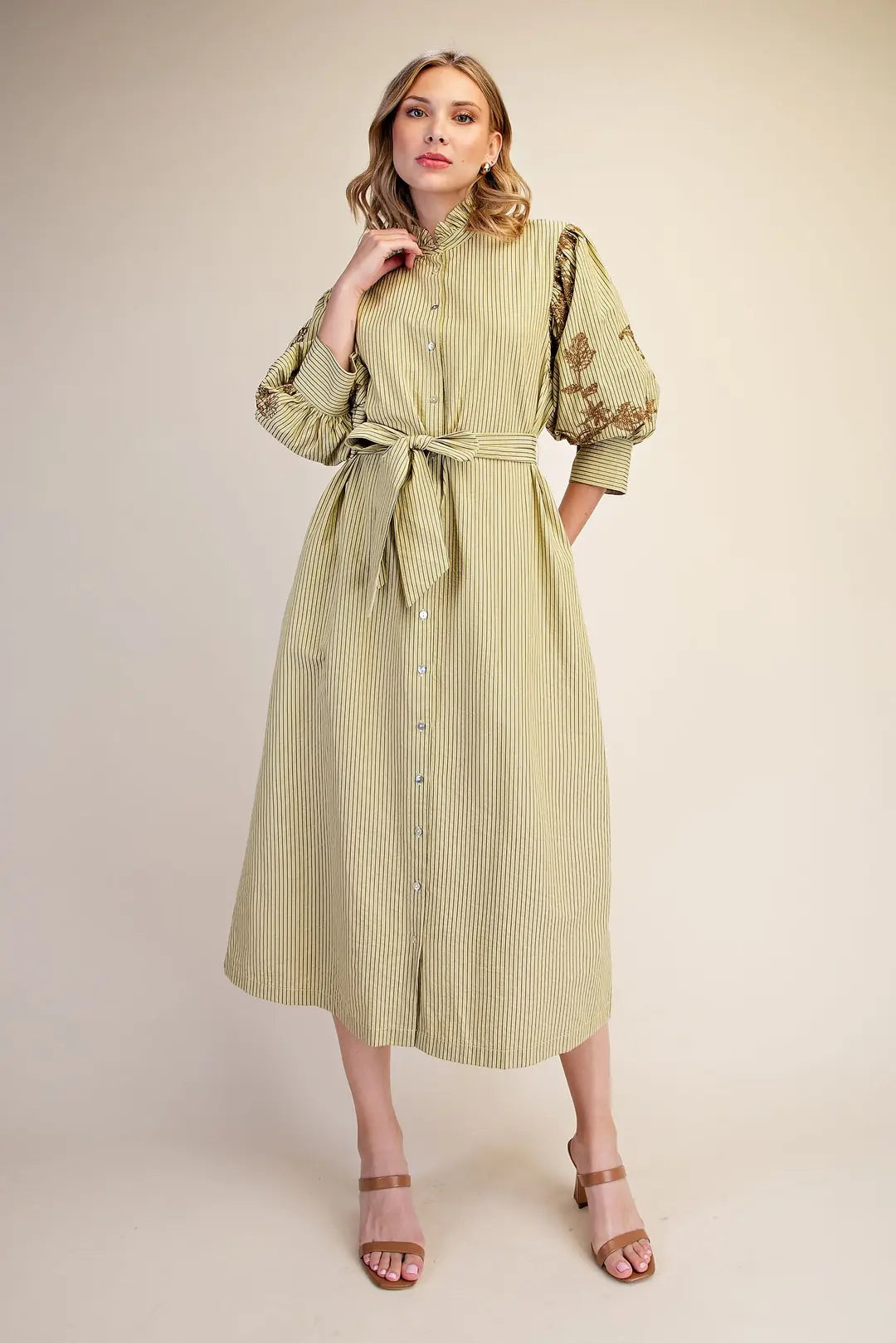 The Properly Pretty Dress in Olive