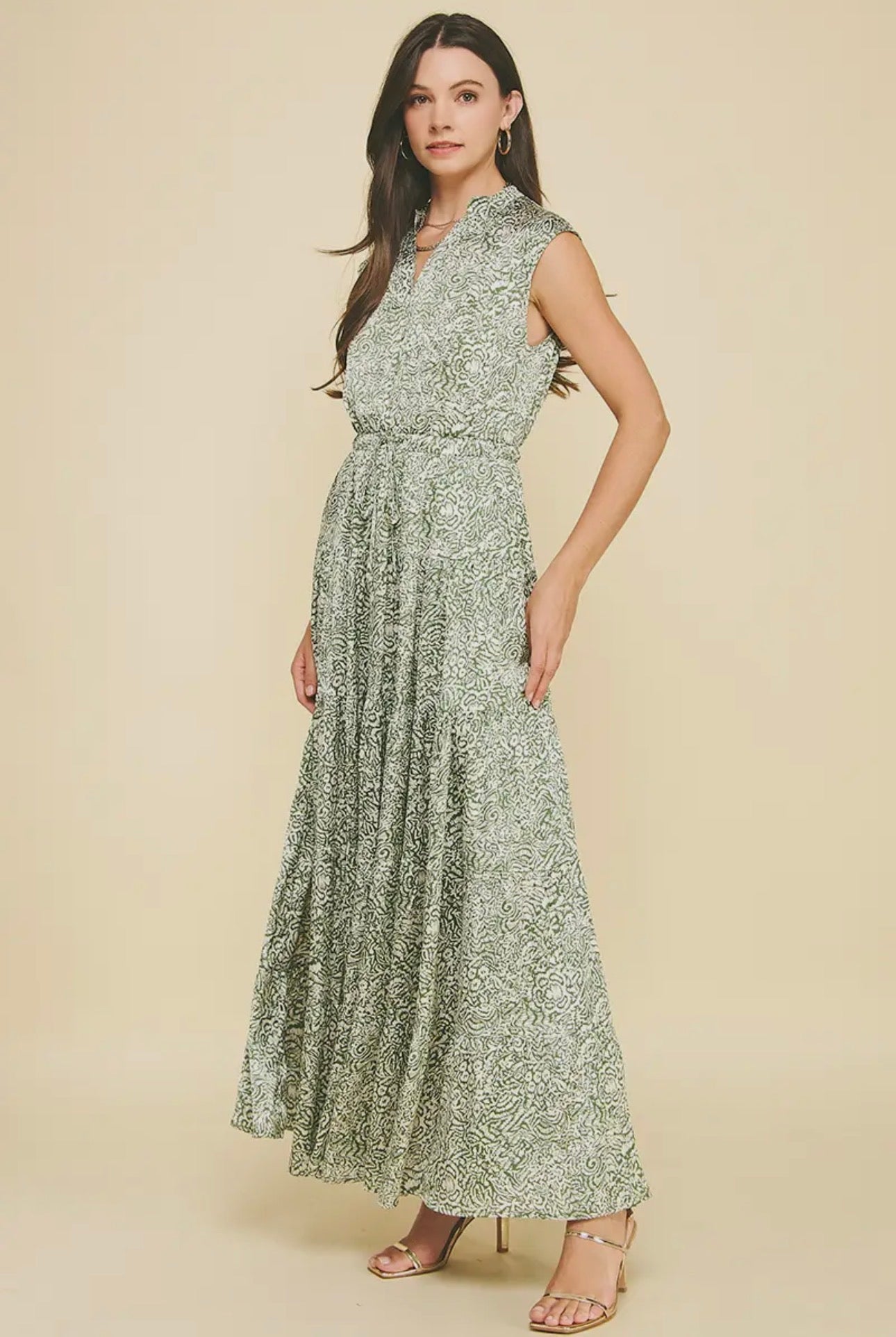 The Paisley Tiered Maxi Dress