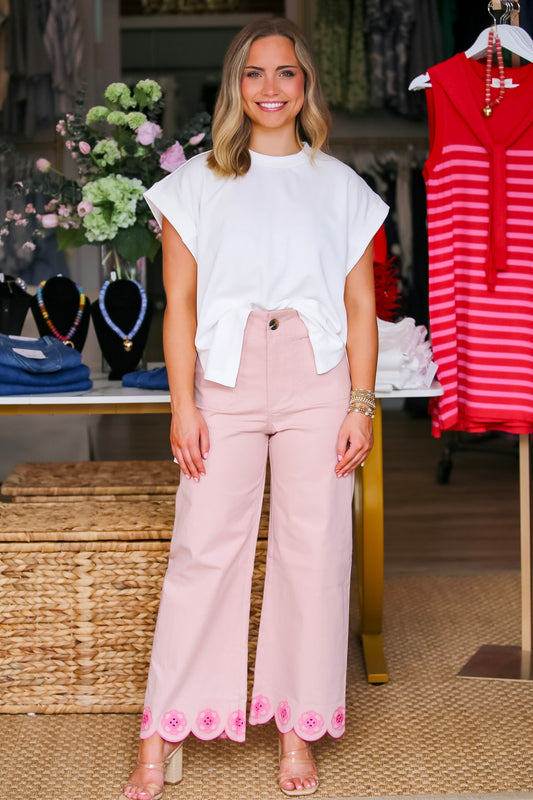 The Caroline Pant in Pink