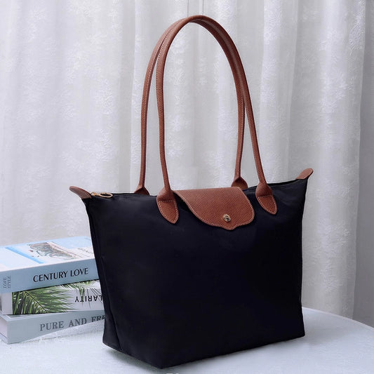 Dorian 20 Inch Nylon Tote Bag in Black