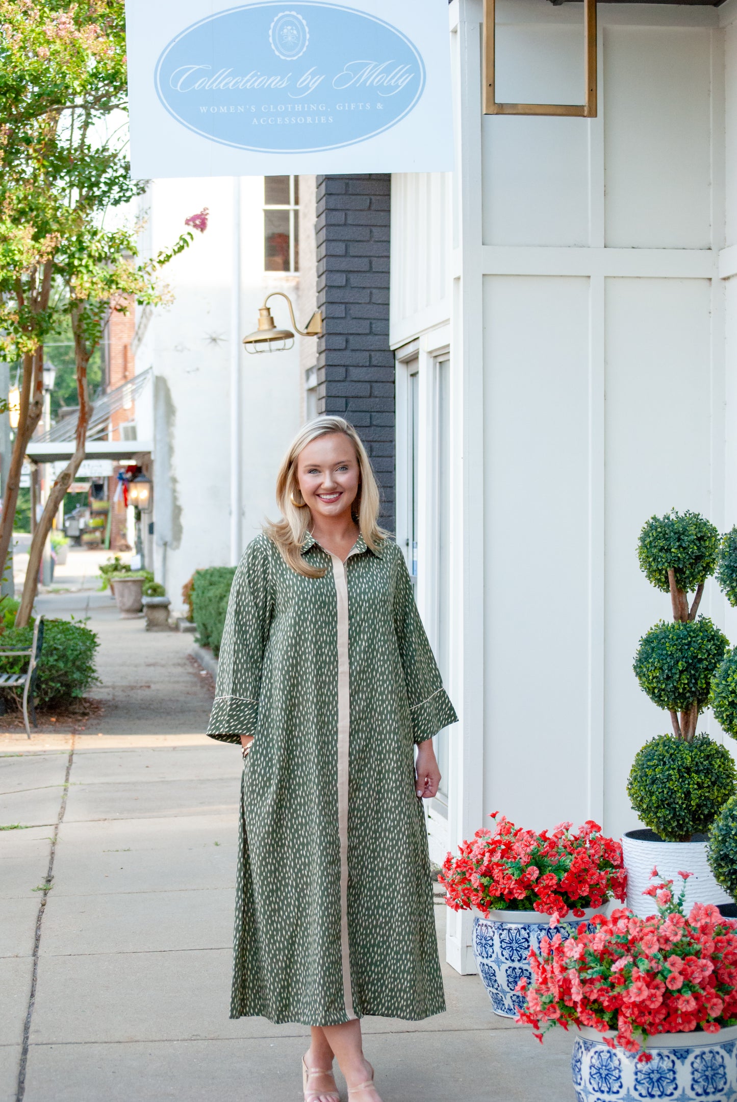 The Marlowe Dress in Olive