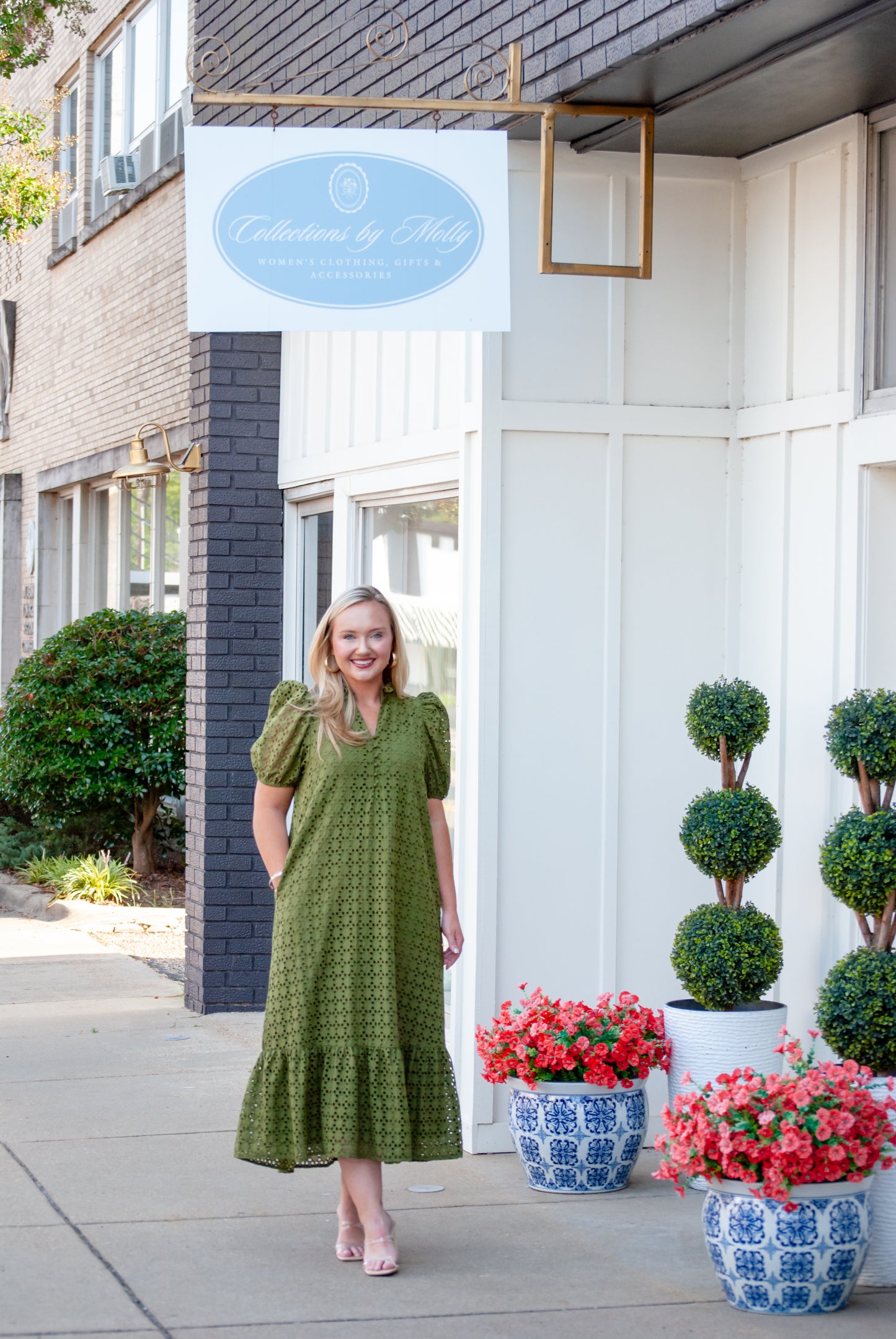 The Southern Social Dress in Olive