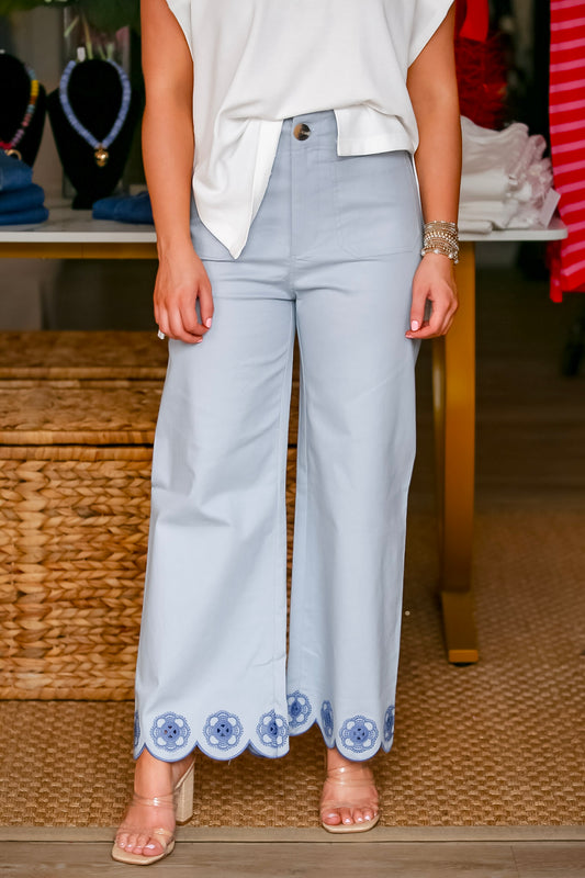 The Caroline Pant in Blue