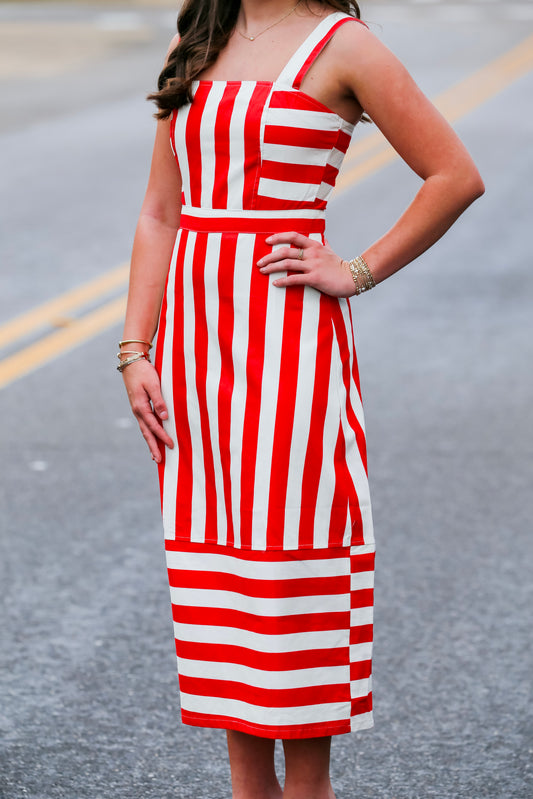 The Firecracker Stripe Dress