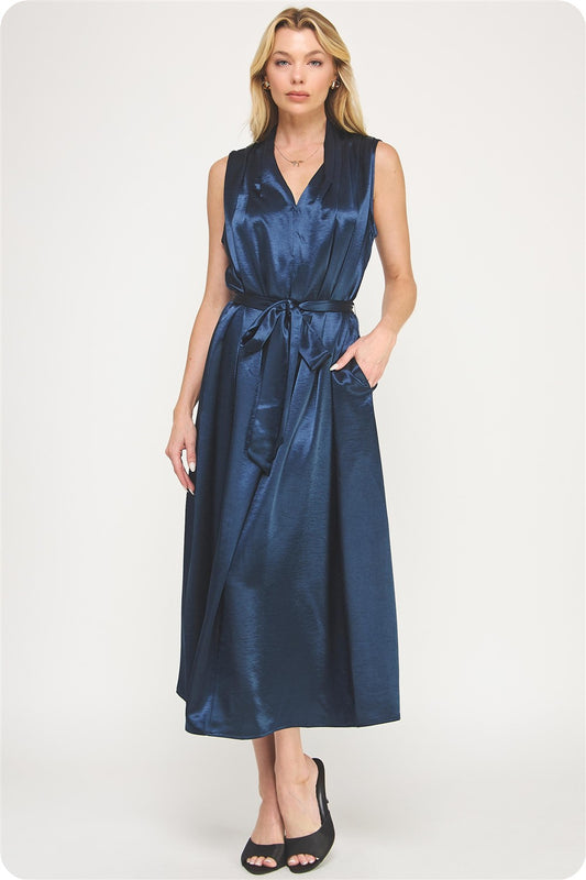 The Midnight Drape Dress