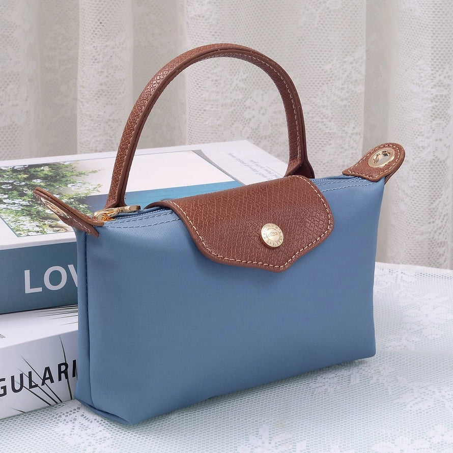 Penny Nylon Mini Crossbody Bag in Slate Blue