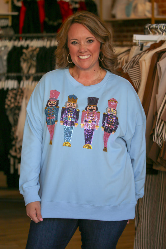 Sequin Nutcracker Sweatshirt