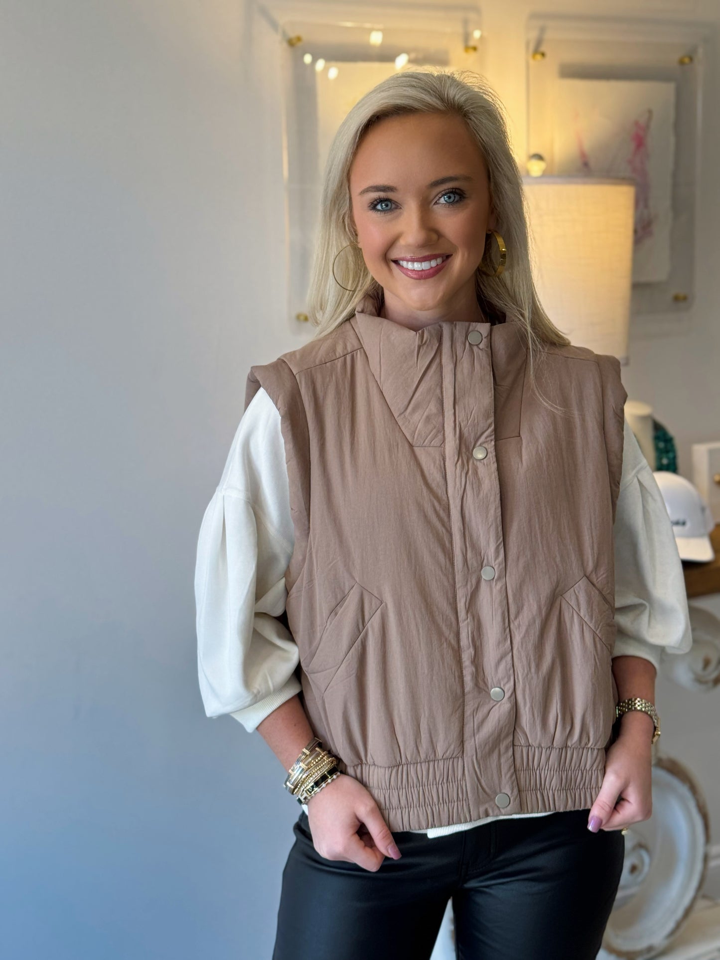 The Maggie Mocha Vest