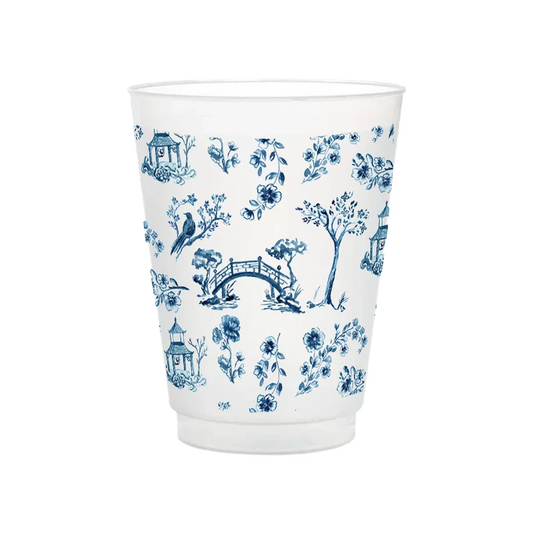 Chinoiserie Frosted Cup | Set of 6