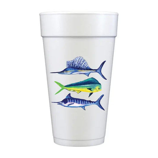 Sport Fish Full Color Foam Cups