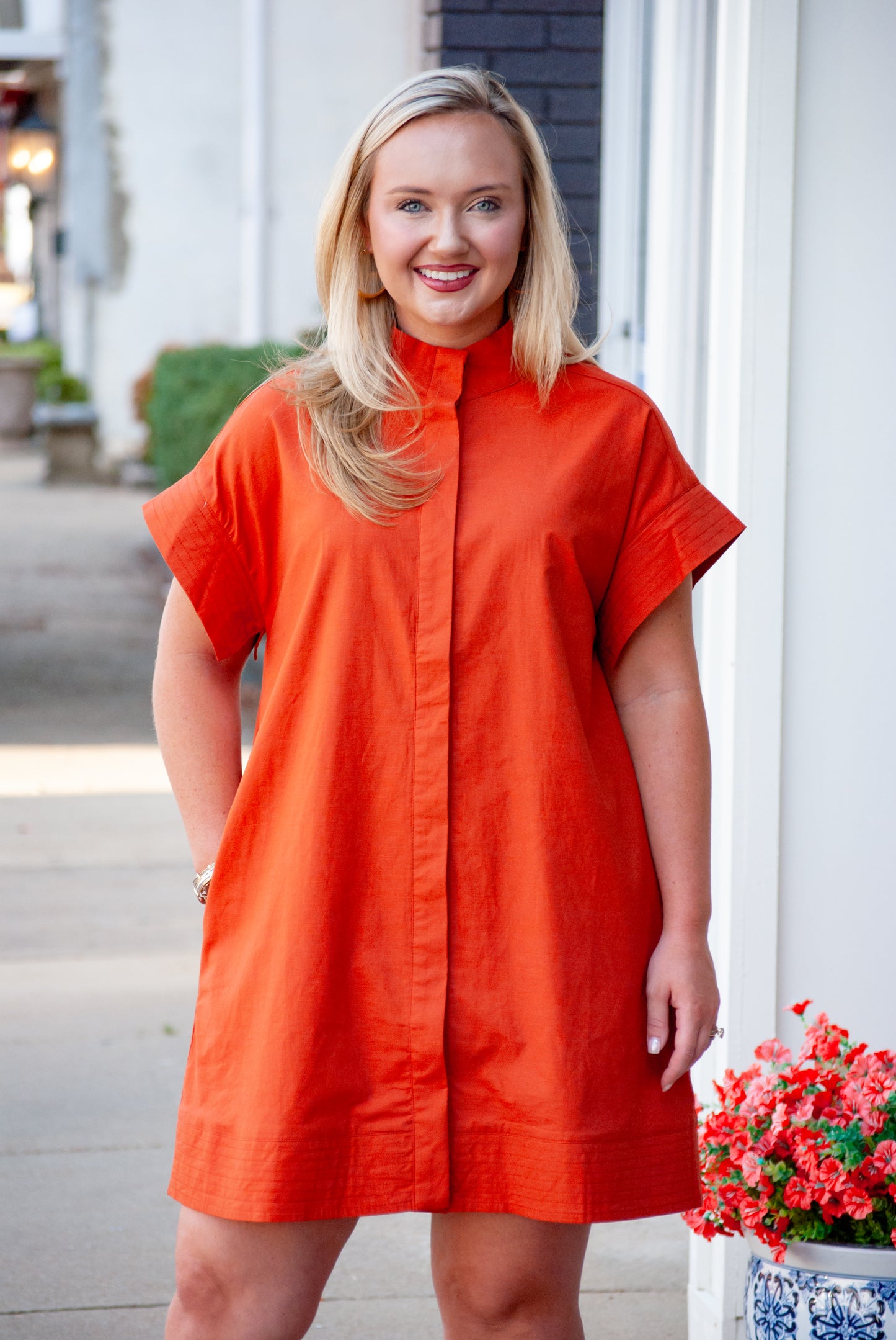 The Social Season Dress in Rust