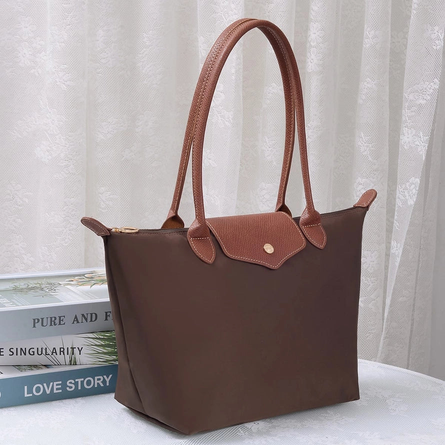 Hila 16 Inch Nylon Tote Bag in Coffee