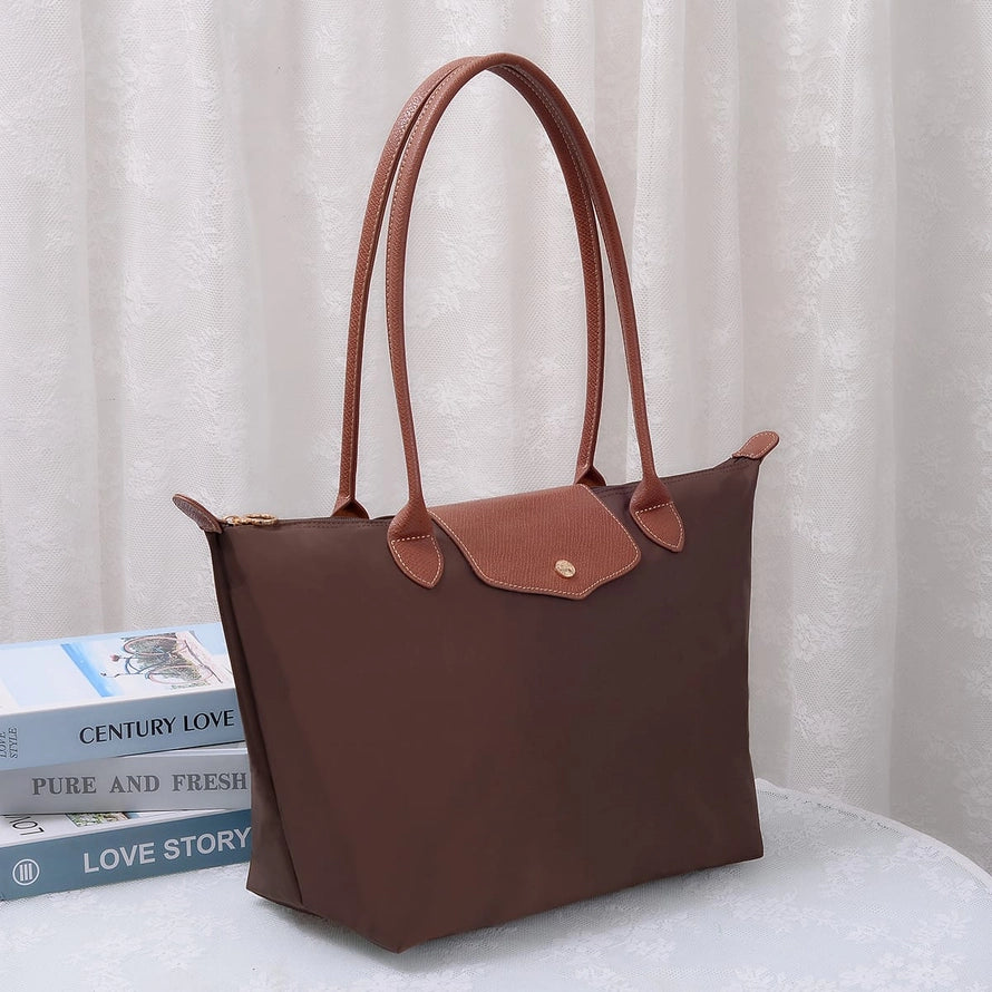 Dorian 20 Inch Nylon Tote Bag in Coffee