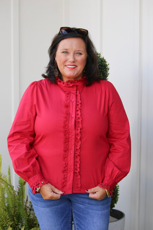 The Charlotte Eyelet Blouse