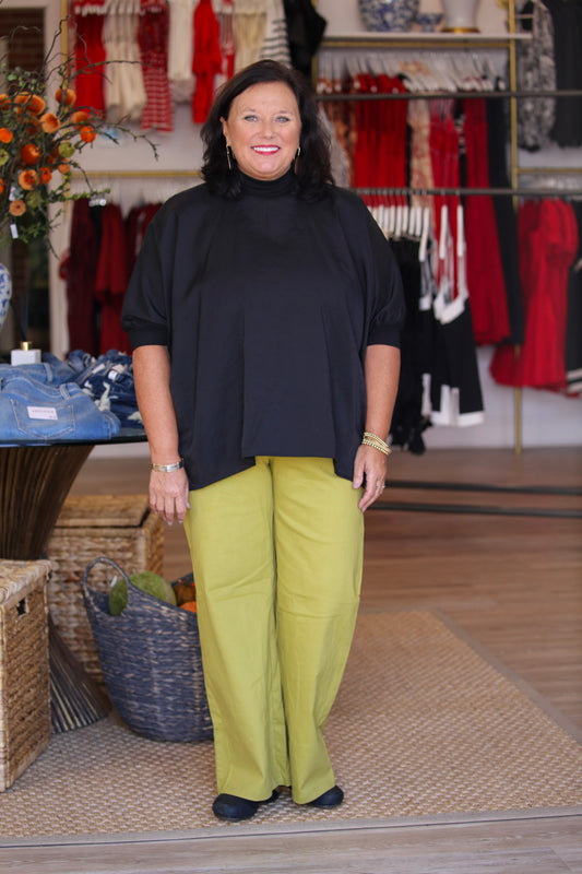 The Eva Pant in Lime