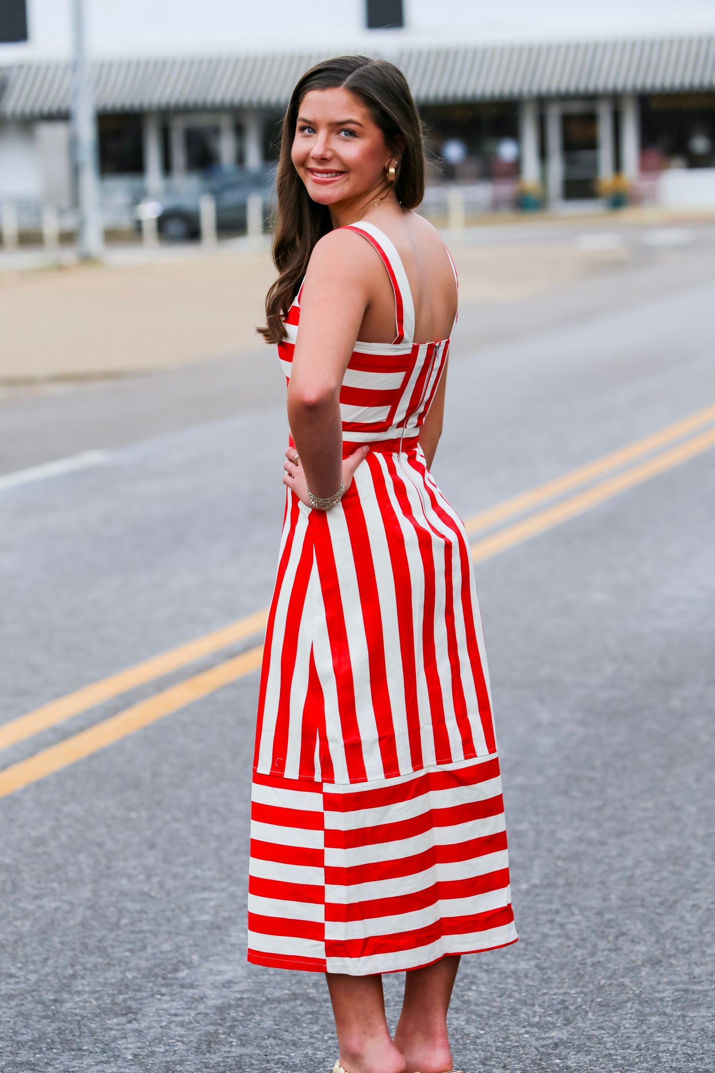 The Firecracker Stripe Dress