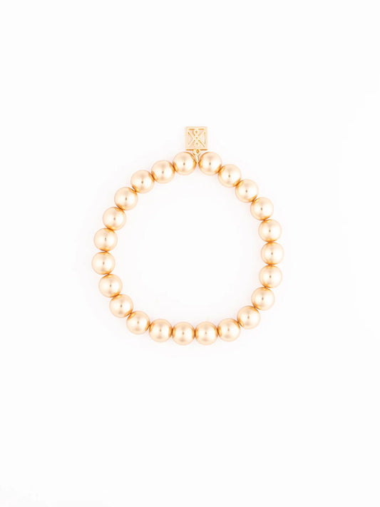 Rylan Bracelet | Brushed Gold 8mm