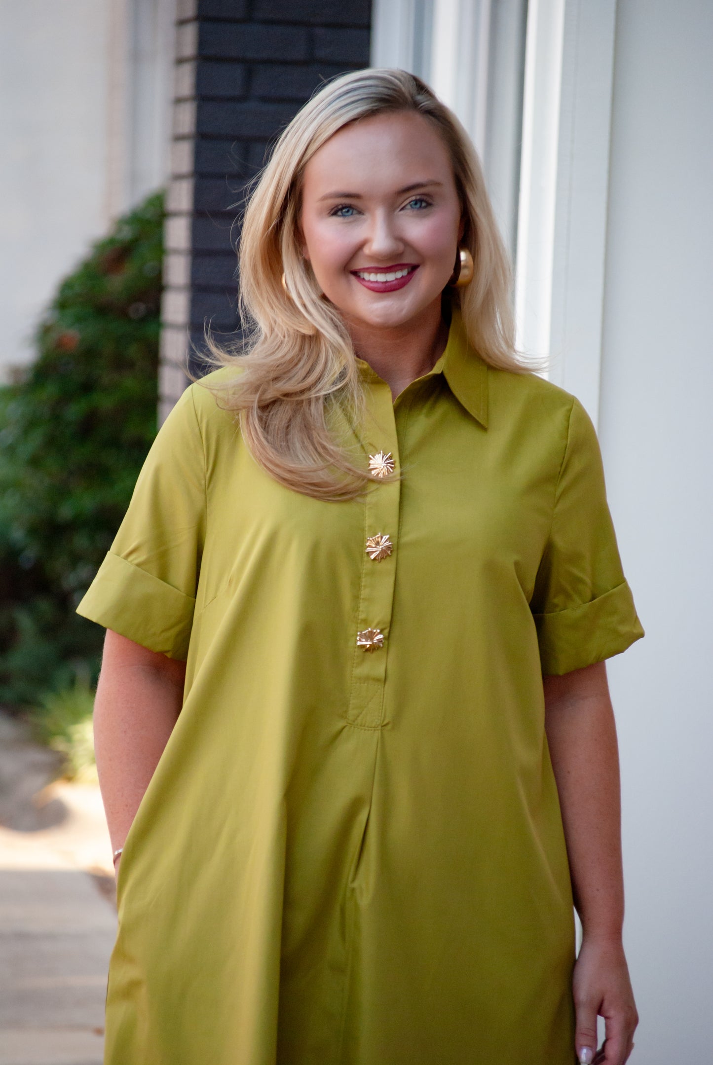 The Lime Light Dress in Martini Olive