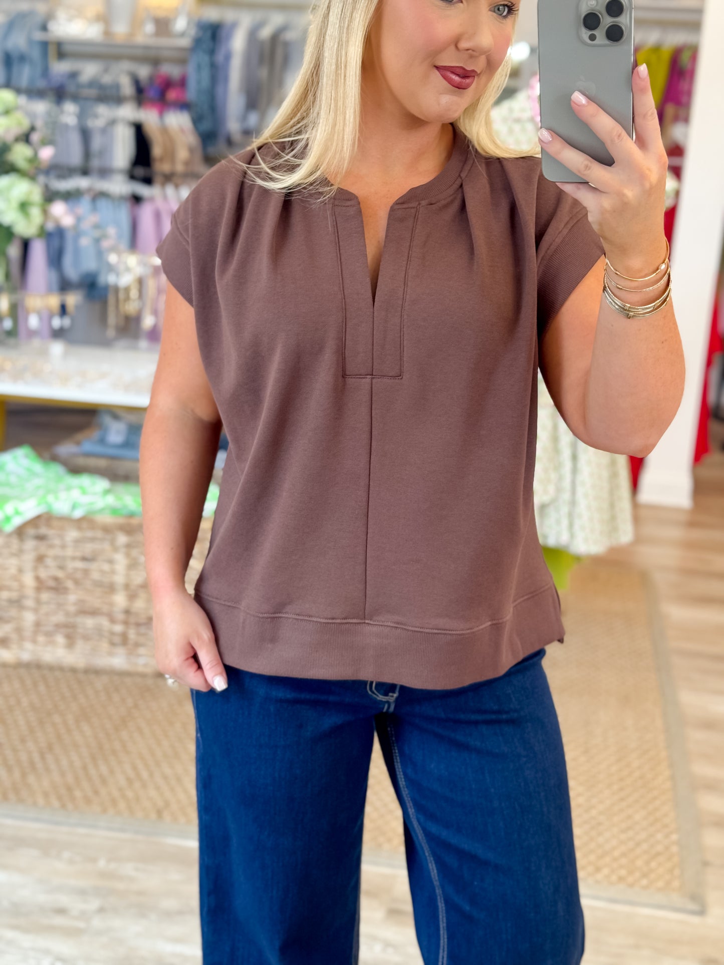 The Espresso Edit Top in Brown