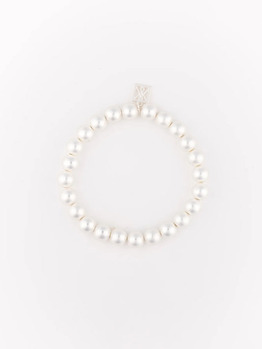 Rylan Bracelet | Brushed Silver 8mm