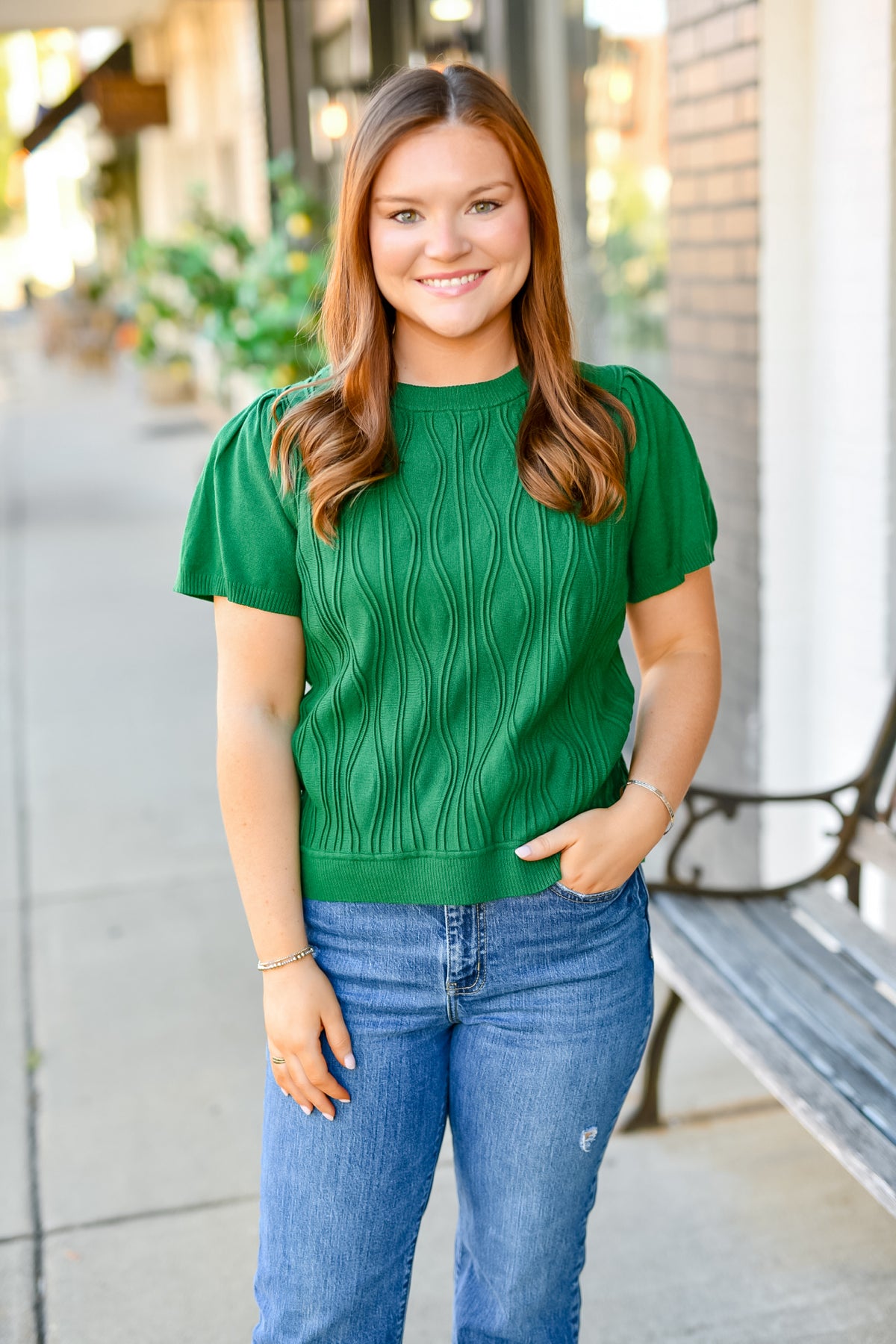 The Ivy League Sweater in Hunter Green