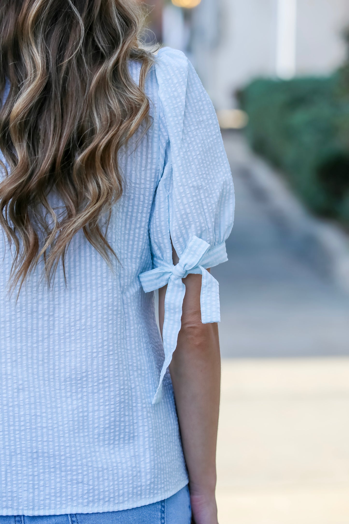 Brynn Top-Seafoam/White