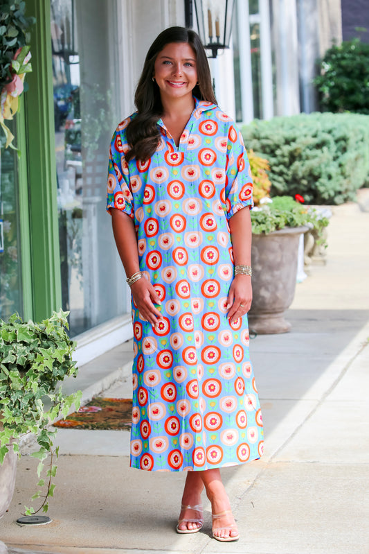 Blakely Midi in Bloom in Joy-Curvy