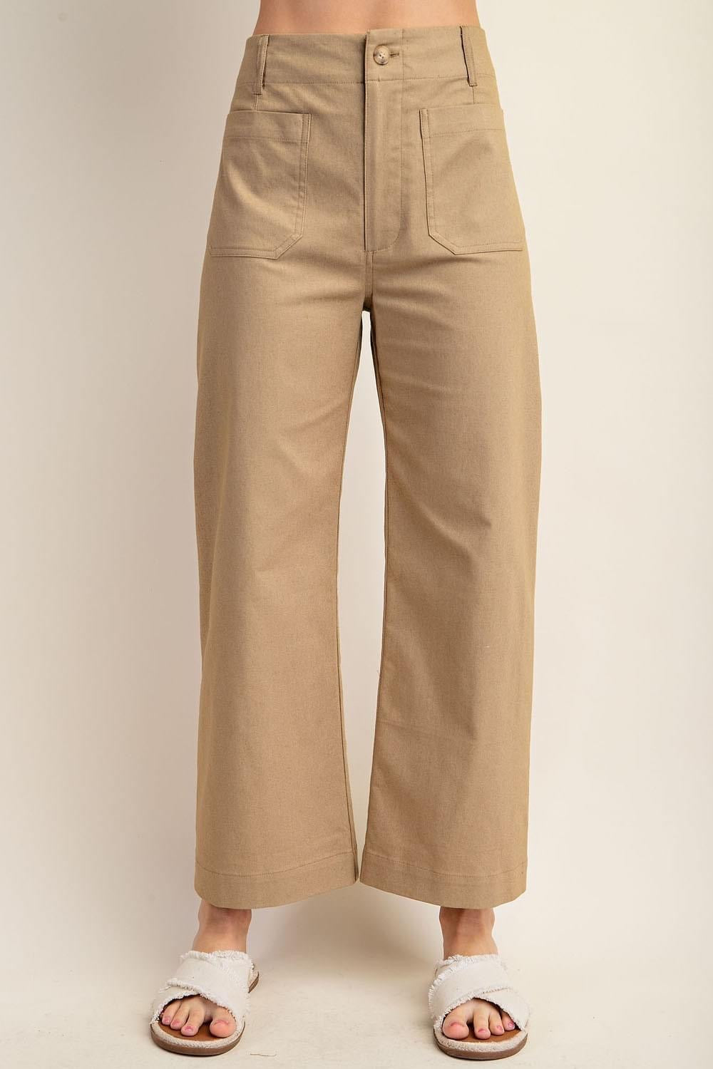 The Piper Cropped Pant in Khaki