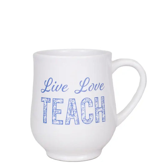 Aldridge Teach Mug White/Blue 18oz