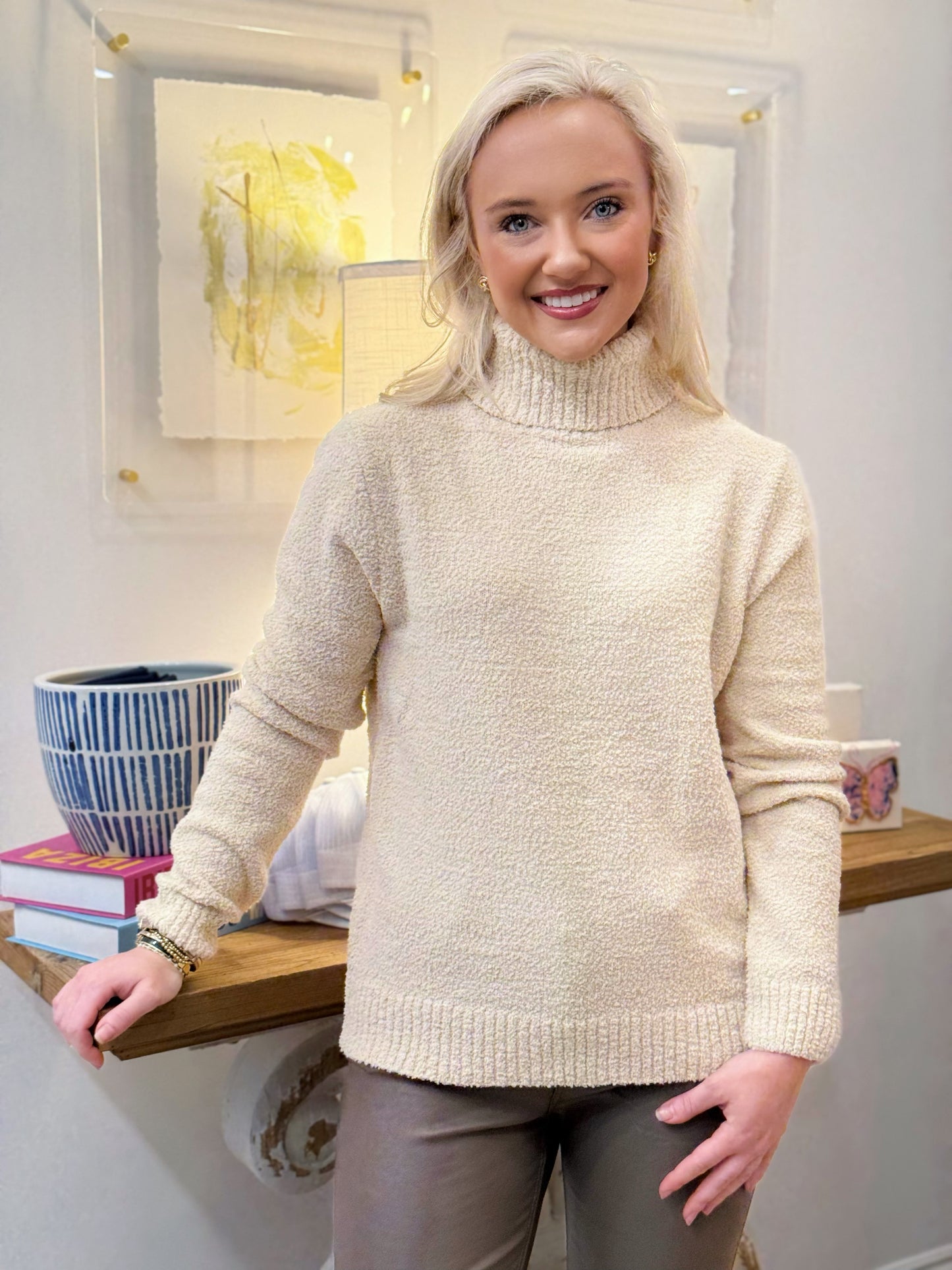 The Jenna Sweater in Beige